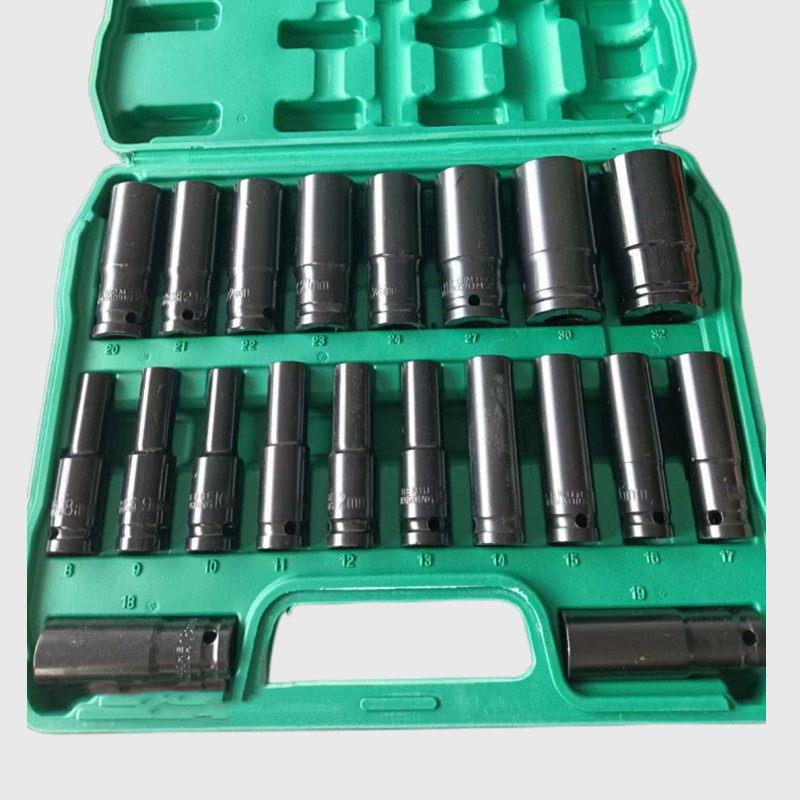 20件套筒组合套装1/2气动风炮旋具8-32汽修组套工具改装机械车用