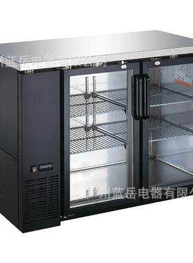 水吧台柜黑色单门双门三门吧台柜2-8度冷藏展示柜有CE认证