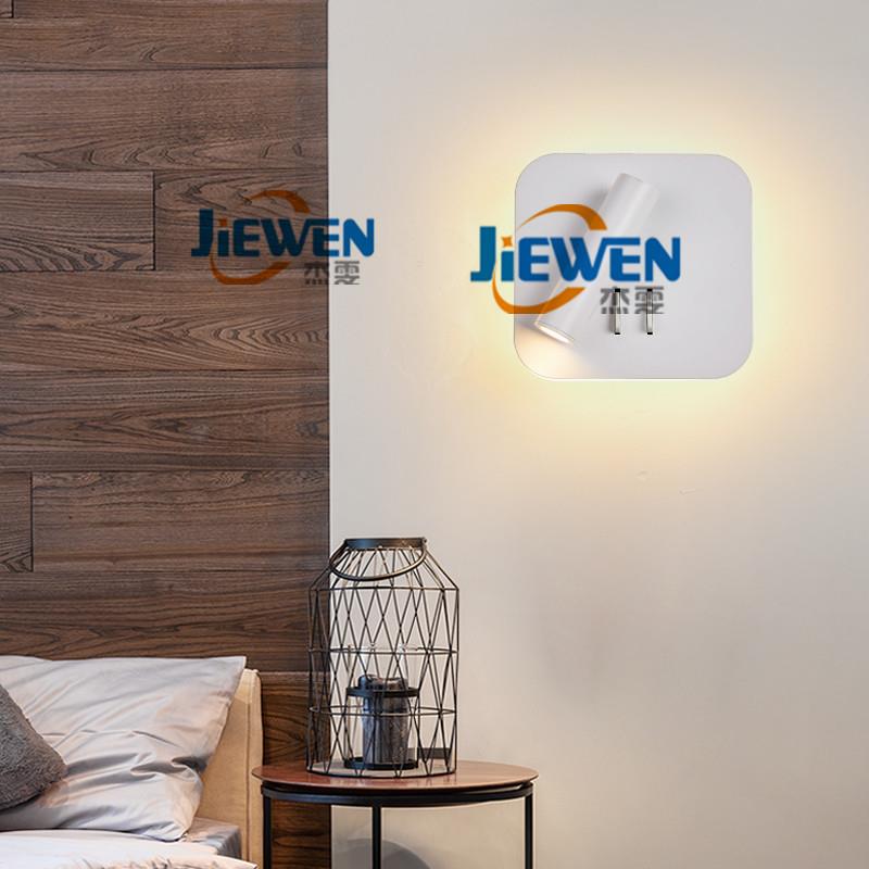 客厅卧室灯床头灯A2003l壁ed阅读带开灯关铝现代壁简约双控可旋转