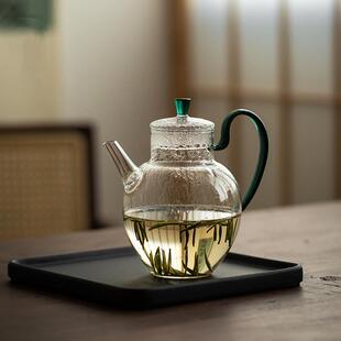 彷宋耐热玻璃壶泡绿茶专用茶具一人小茶壶执壶家用泡茶器茶杯套装