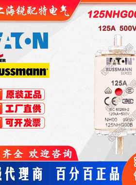 125NHG00B 熔断器 500V 125A 巴斯曼BUSSMANN熔断器