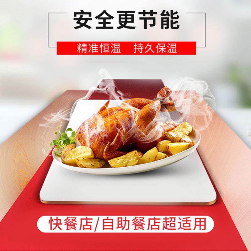 玻璃罩商用台式加热不锈钢保温熟食卤肉热卤小碗蒸菜台