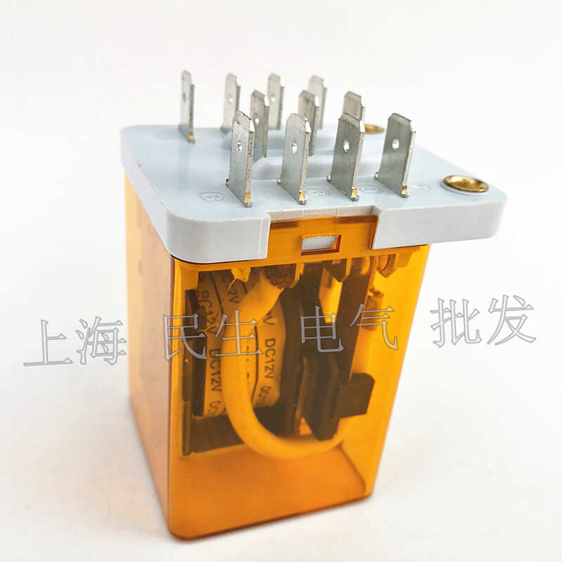。大功率电磁继电器JQX-38F银触点40A整套含底座DC12V DC24V AC22