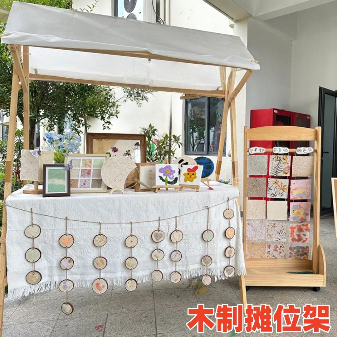 摊位架小推车桌花车促销移动展示架夜市可折叠摆摊集市摊位架市集