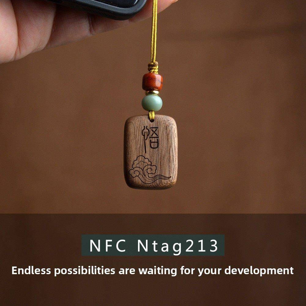 NFC电子标签卡手机挂件Ntag213快捷指令音乐墙碰一碰连WIFI写网址