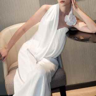 short halter neck Sexy for flower vest women irregular