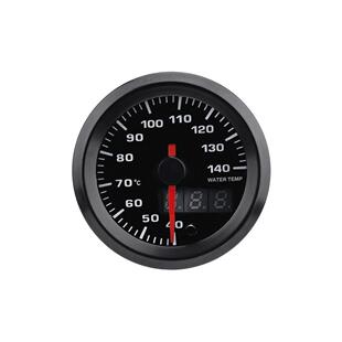 液晶双显通用款 汽车改装 七彩指针式 140摄氏度 水 水温表12V52mm40