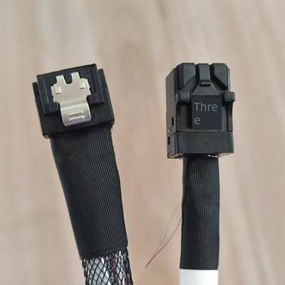 LP Slim SAS SFF-8654 4X转HD SFF-8643数据线SC17A42638 02JG360