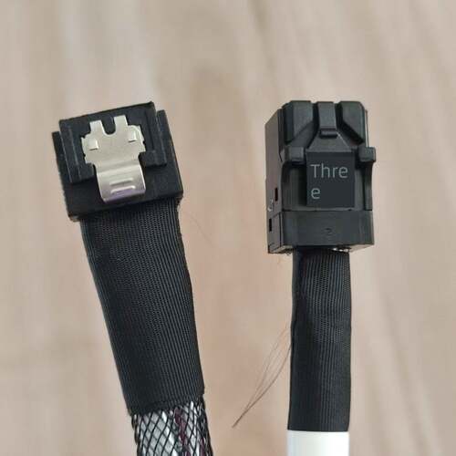 LP Slim SAS SFF-8654 4X转HD SFF-8643数据线SC17A42638 02JG360