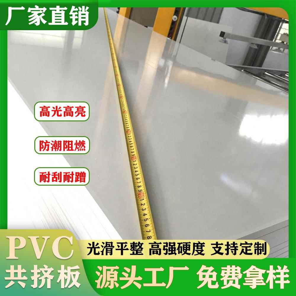 PVC共挤板高密度PVC板材白色广告雕刻板浴室柜板PVC共挤板