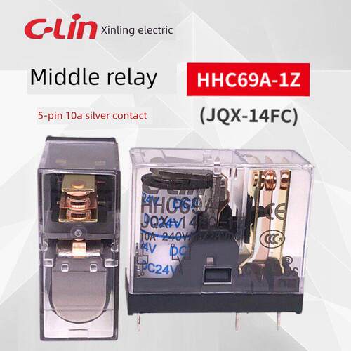 欣灵牌中间电磁继电器HHC69A-1Z(JQX-14FC-1Z) DC24V/DC12V/DC6V