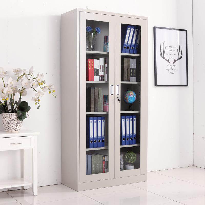 加厚YJZWJG-0柜钢制办铁公文件柜皮矮柜书柜资料带锁凭证档案室员