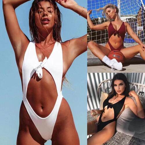 Jumpsuit women's triangle bikini beach swimsuit