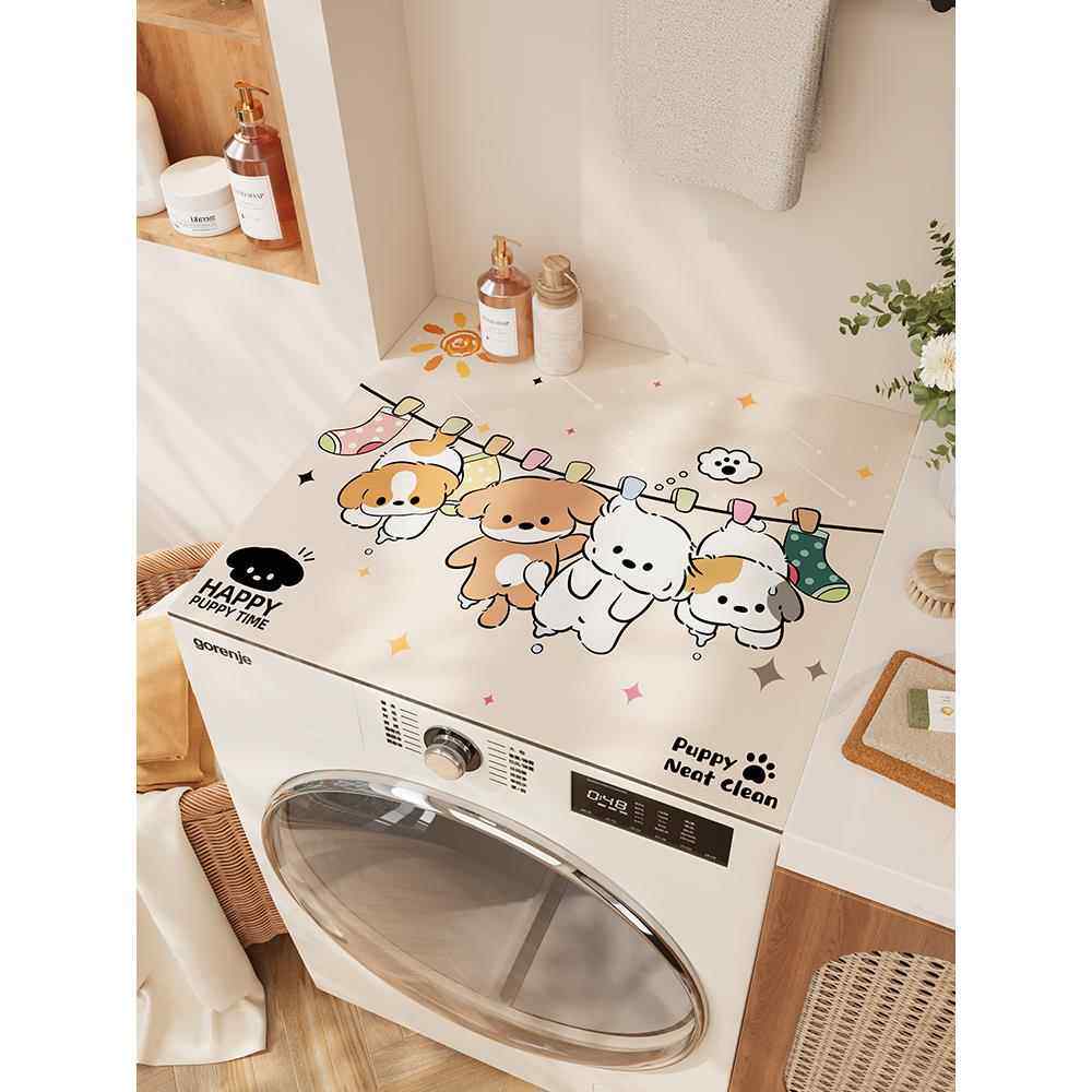 洗衣机盖垫滚筒防晒盖布冰箱防尘罩硅藻泥防滑垫床头柜防水盖巾