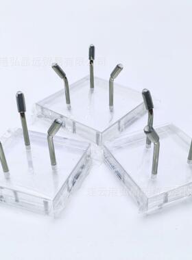 亚克力透明水晶底座矿标架 晶体矿物玉石展示架球形底座原石支架