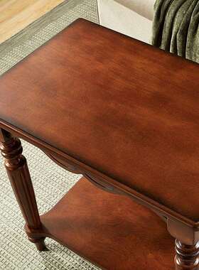 7沙TS-1026花发边几美式角几客厅沙柜发边柜床头桌欧W式小茶几几