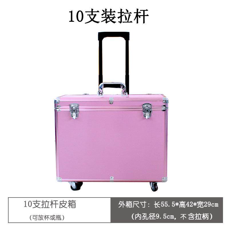 高档包邮高脚红酒杯红箱子车外便携收载纳箱带6支装醒酒器箱子酒