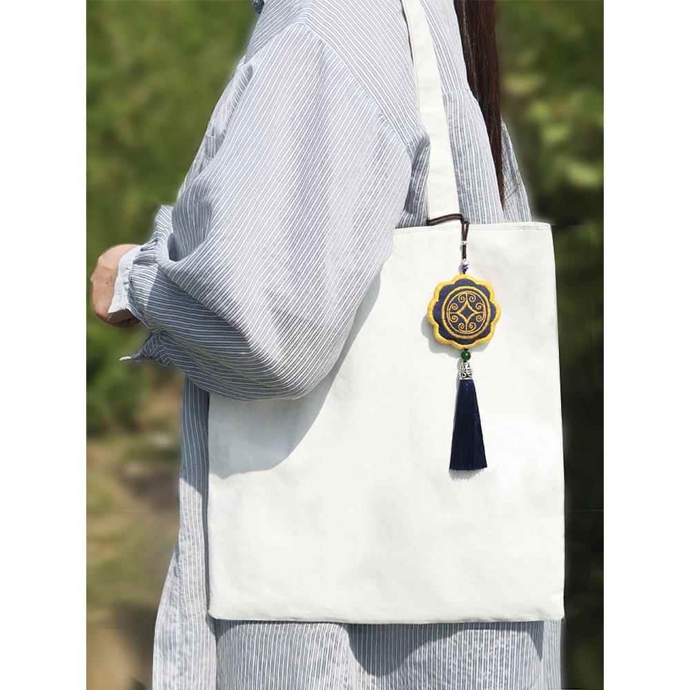 平安符刺绣diy手工自绣品材料包制作送男友情侣荷包钥匙扣平安福