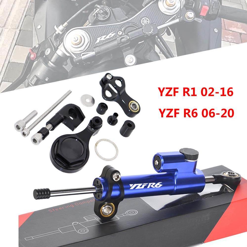 适用山叶 YZF R6 06-15 改装方向阻尼器 R1 09-14 甩头稳定钛尺