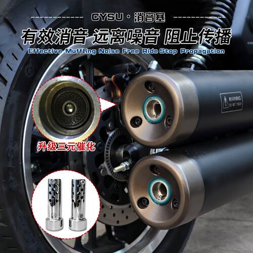 适用于钱江闪600V2消音器 闪600V4消音阀门闪300/250排气消音