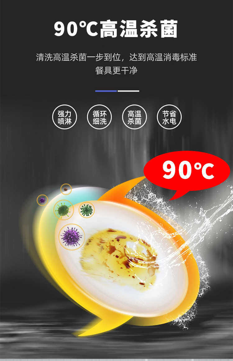 Коммерческая кухня приправа автомобиль 小型揭盖式洗碗机商用全自动食堂餐厅用清洗机提拉自动烘干洗碗机