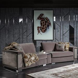 高端沙发豪华客厅沙发组合沙发椅布艺弧形沙发Light luxury sofa