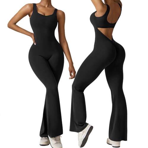 Spring Summer New Bell - Bottom Jumpsuit , Sleeveless Slim -