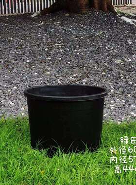 30加仑绿田23寸黑色红色超大加厚塑料加仑盆葡萄绿植果树盆铁树盆