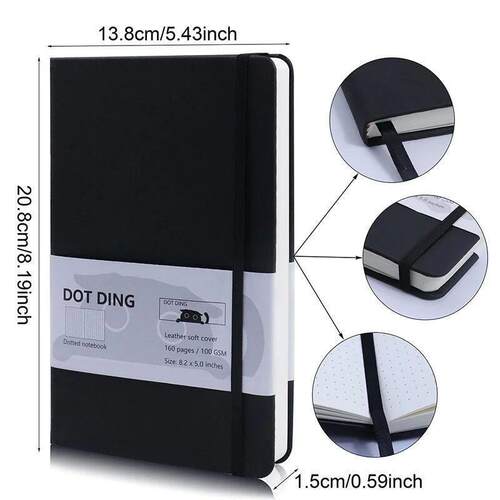 A5 Dotted Notebook 100 GSM 160 Journal Notebooks and Journal