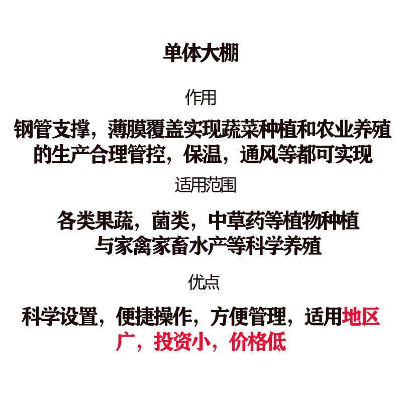 双膜骨架温室大棚 镀锌钢管种植棚 养殖大棚 蔬菜种植大棚 加工