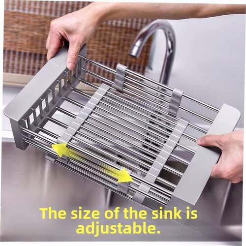 Kitchen sink racks stainless steel dish drain rack drying