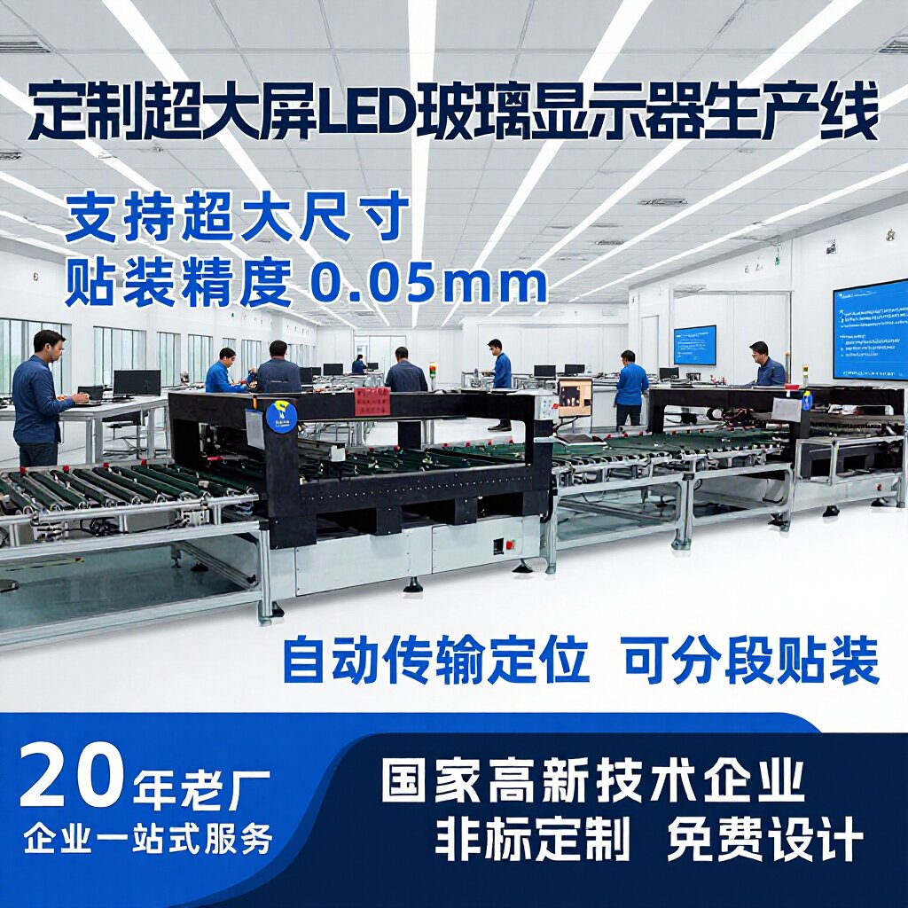 超大屏LED玻璃显示器生产设备