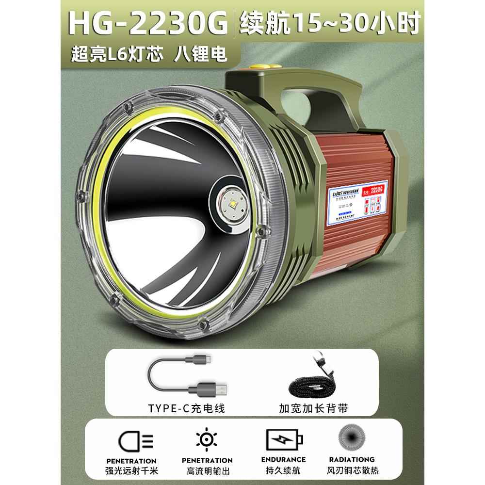 高档P100水强光手电筒充d电户外超亮远射灯工地疝气le大功率防探