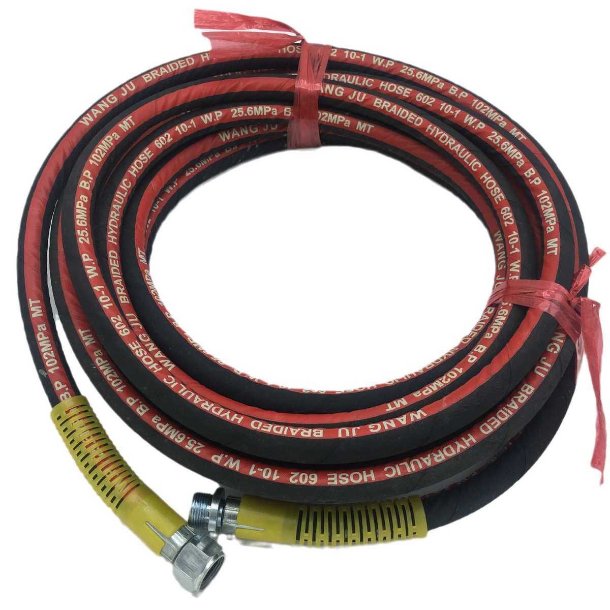 超高压洗车机钢丝管40 55 58型清洗机出水布纹管内径10mm长9mm