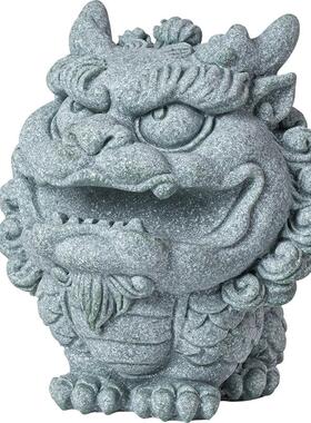 创意瑞兽麒麟金蟾貔貅笔架笔搁文房镇纸茶宠摆件中式书房桌面装饰