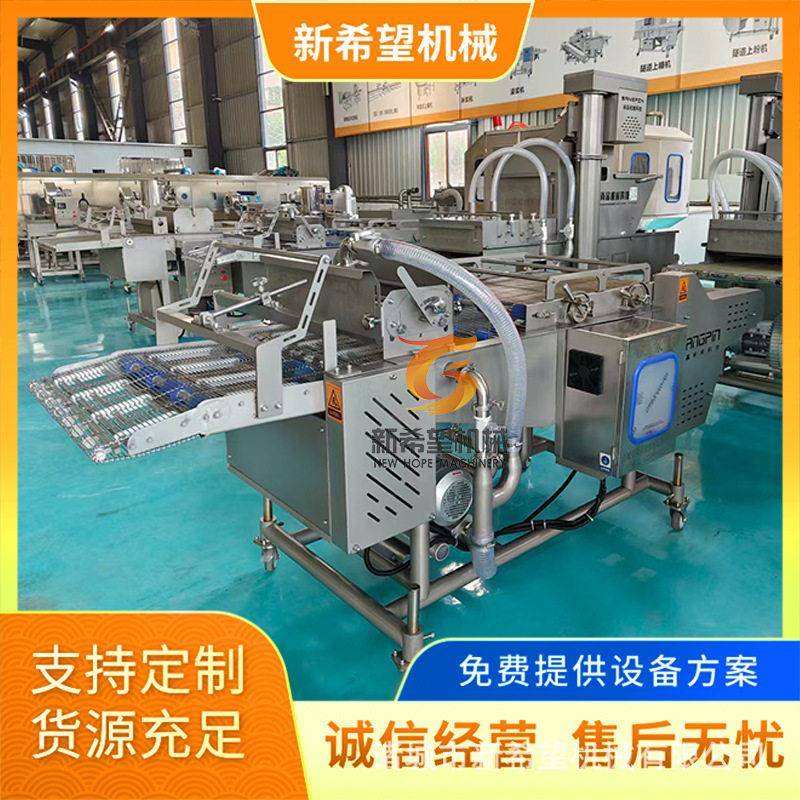 面包片上浆机 吐司面包片上浆油炸线面包挂浆机膜片涂层机