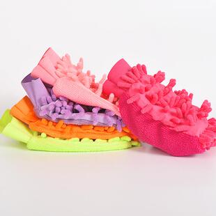 Large Car Auto Fleece Glove Coral Chenille Thick Washing