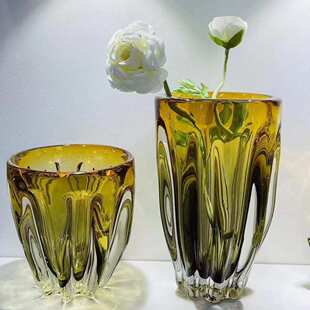 饰品琉璃花瓶摆件轻奢玄关客厅玄关手工创意 现代简约餐桌面软装