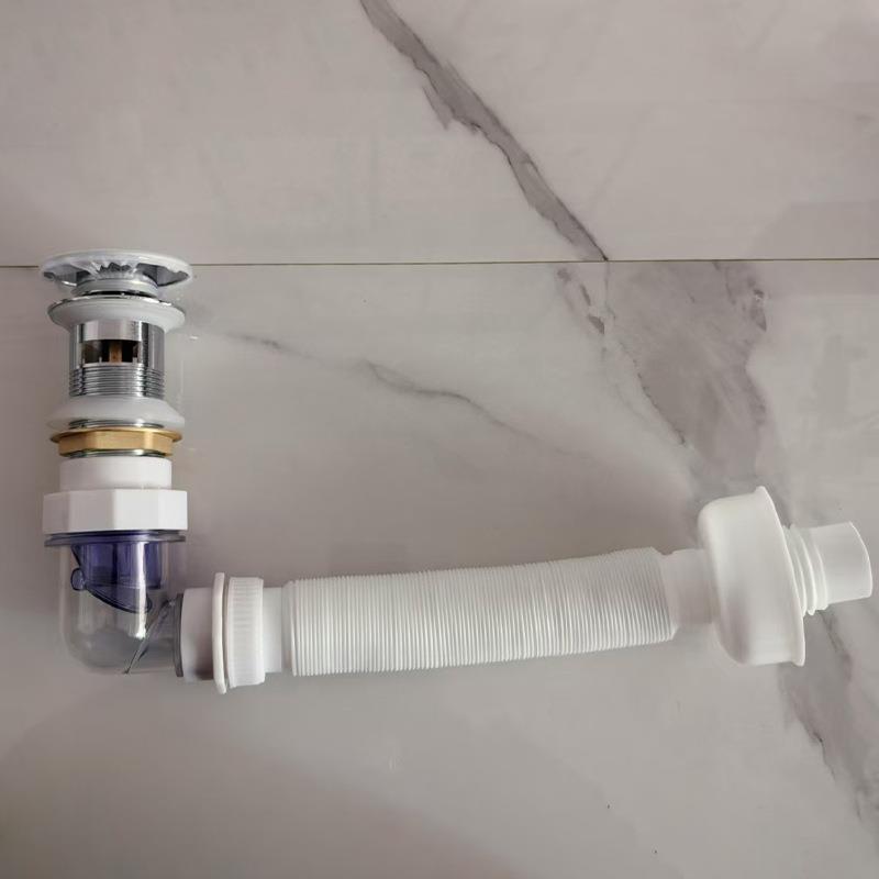 家用下水管道铜下水软管厨房浴室一管通用下水器卫生间厂家现货