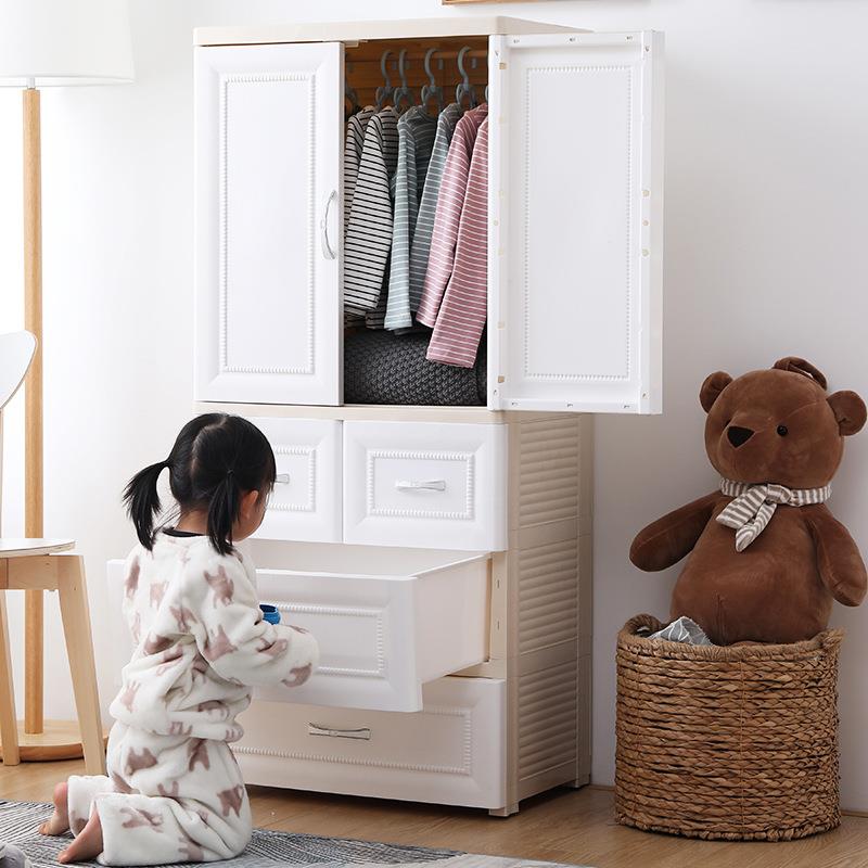料【精选好货】式典塑衣柜 多规格开门意式储物柜 经自由组合抽屉