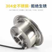 LED水下喷泉灯RGB水池灯中孔七彩变色环形全不锈钢水底灯涌泉灯具