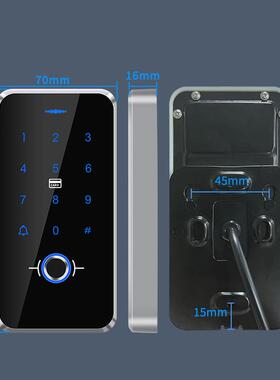 可室外安装指纹密码门禁系统 IC/ID双频防水结构NFC 门禁机组合