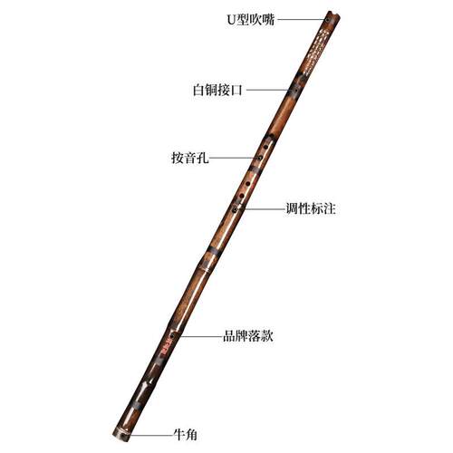 新款精制洞箫专箫业奏古风萧手工扎线结乐实演牢固笛子器初学者洞