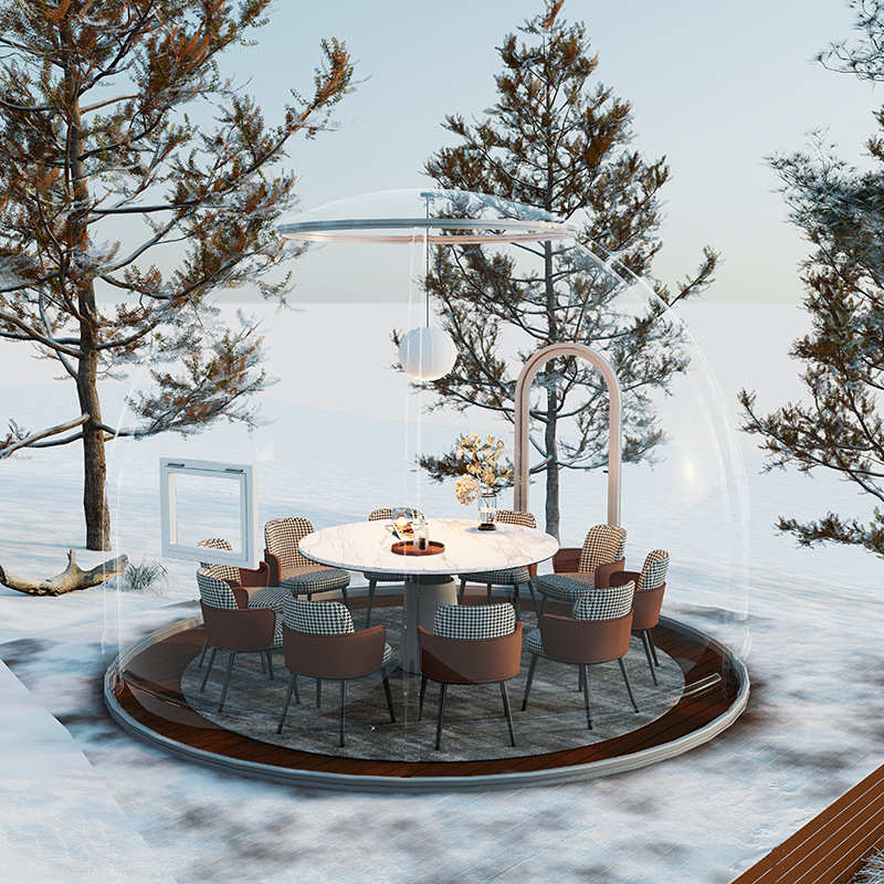 pc酒店露营观景餐厅宿民挡风保暖帐篷空房星透明婚礼屋泡泡雪活动