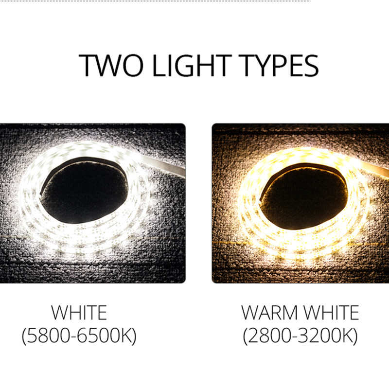 LED12v2835防水人体感应灯带床底夜灯橱柜灯条套装外贸爆款