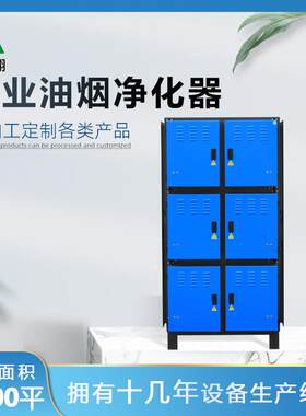 静电分离式吸附净化器低空排放餐饮工业油烟净化器铝合金电场商用