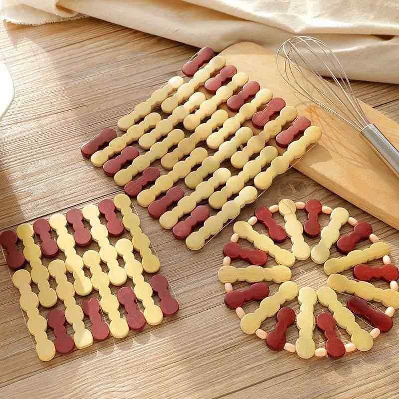 竹质隔热垫餐垫餐桌垫盘子垫子家用防烫垫锅垫砂锅垫碗垫杯垫菜垫,餐饮具,杯垫,淘宝优惠券,粉丝福利购,淘宝优惠卷