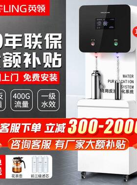 英领直饮机商用大流量净水器加热一体机RO反渗透过滤工厂学校饮水