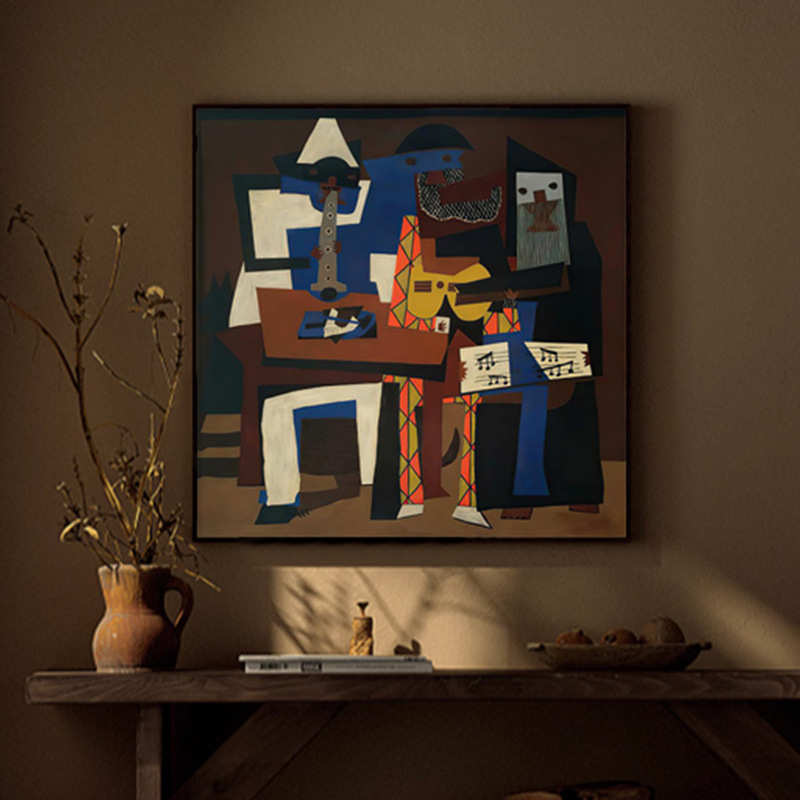 艺术抽象酒吧毕加索画书房墙壁餐厅挂画玄关画人物客厅装饰画小众图片