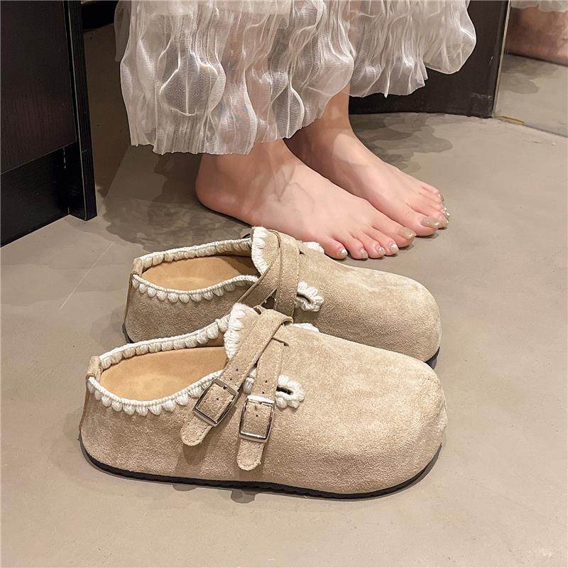 春秋内增高厚底勃肯鞋一脚蹬懒人女鞋2026新款博肯包头半拖0113z,女鞋,勃肯鞋/软木鞋,淘宝优惠券,粉丝福利购,淘宝优惠卷